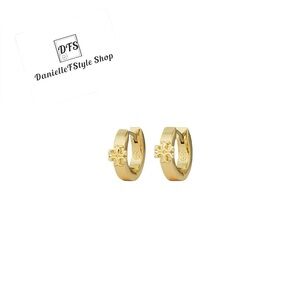 Tory Burch-KIRA HUGGIE EARRING- Gold- with giftbox and dustbag